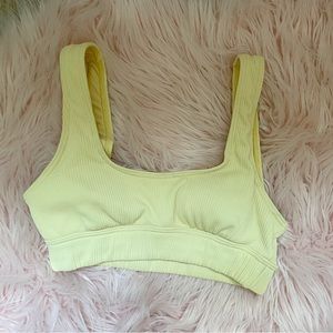 Billabong + Wrangler Swimsuit Top Bikini Yellow Size Large